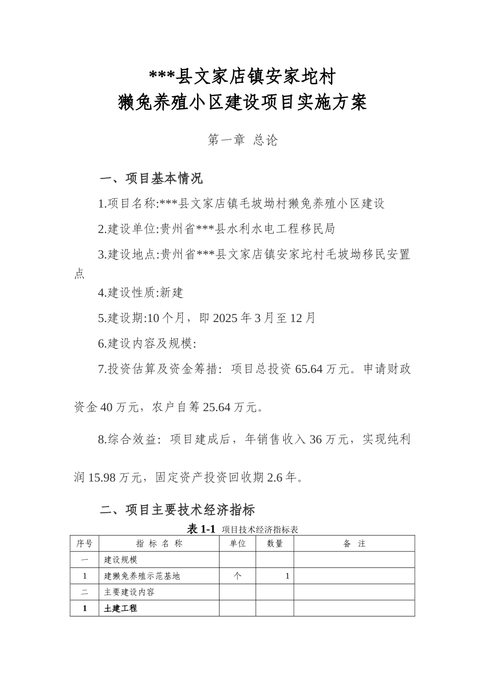 移民安置区獭兔养殖示范点建设实施方案_第3页