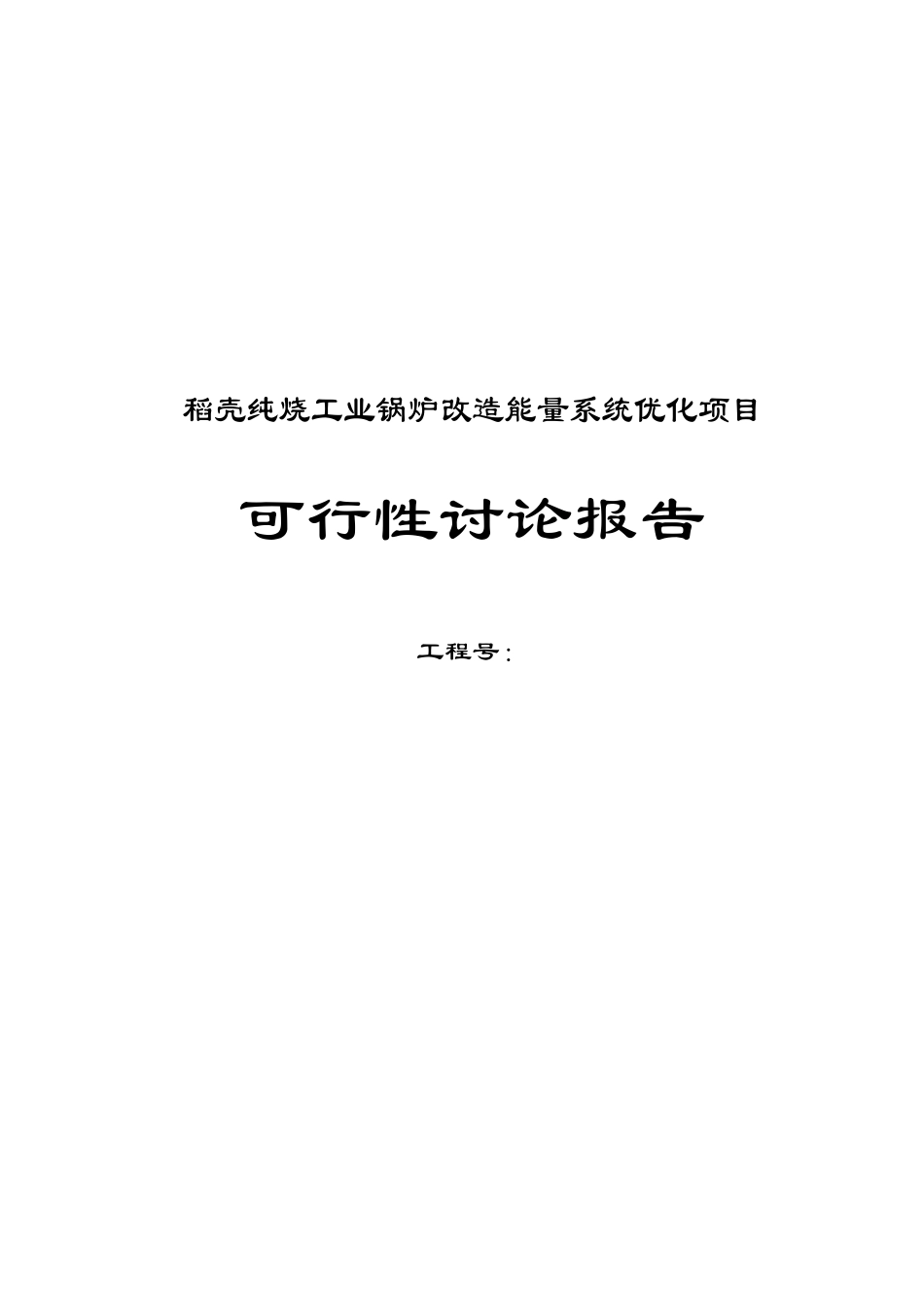 稻壳纯烧工业锅炉改造能量系统优化项目可行性研究报告_第2页