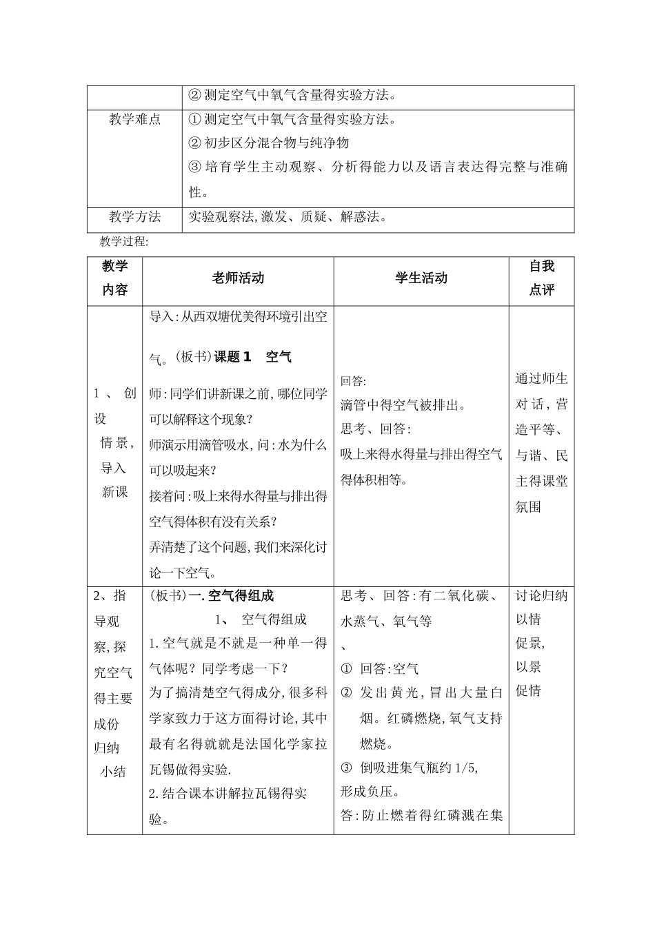 空气教学设计_第2页