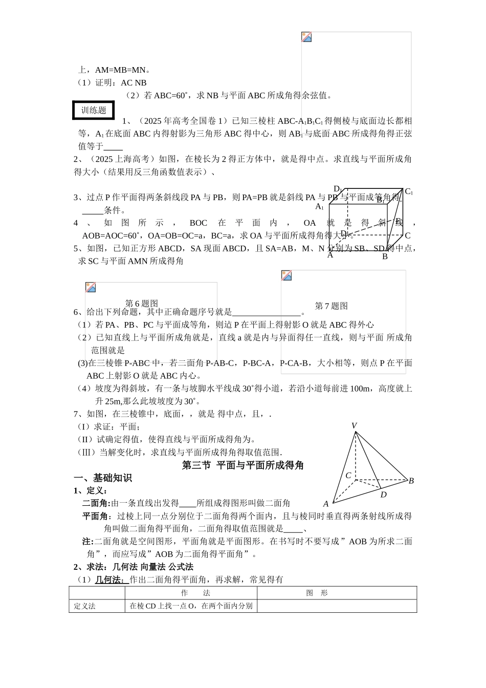 立体几何专题——空间角_第3页