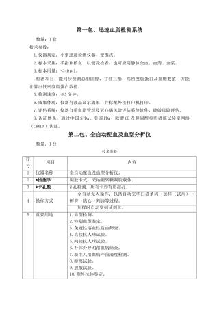 第一包快速血脂检测系统