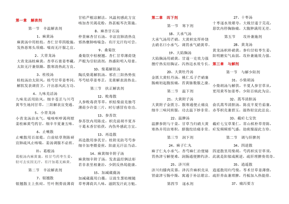 第九版方剂学方歌_第1页