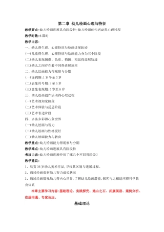 第二章 幼儿绘画心理与特征