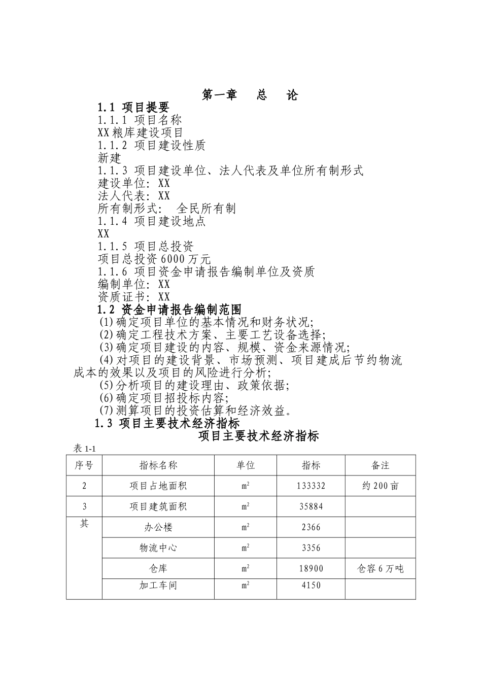 粮库建设项目资金可行性研究报告_第2页