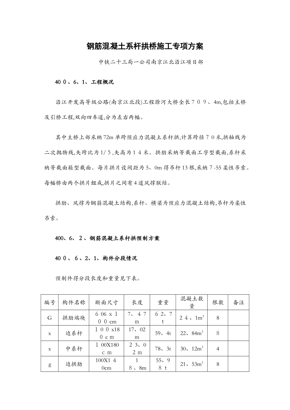 系杆拱桥专项施工方案_第1页