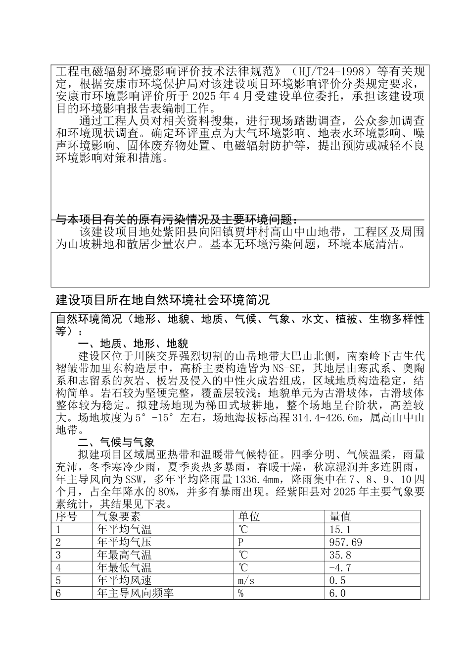 紫阳向阳110KV变电站报告表_第3页