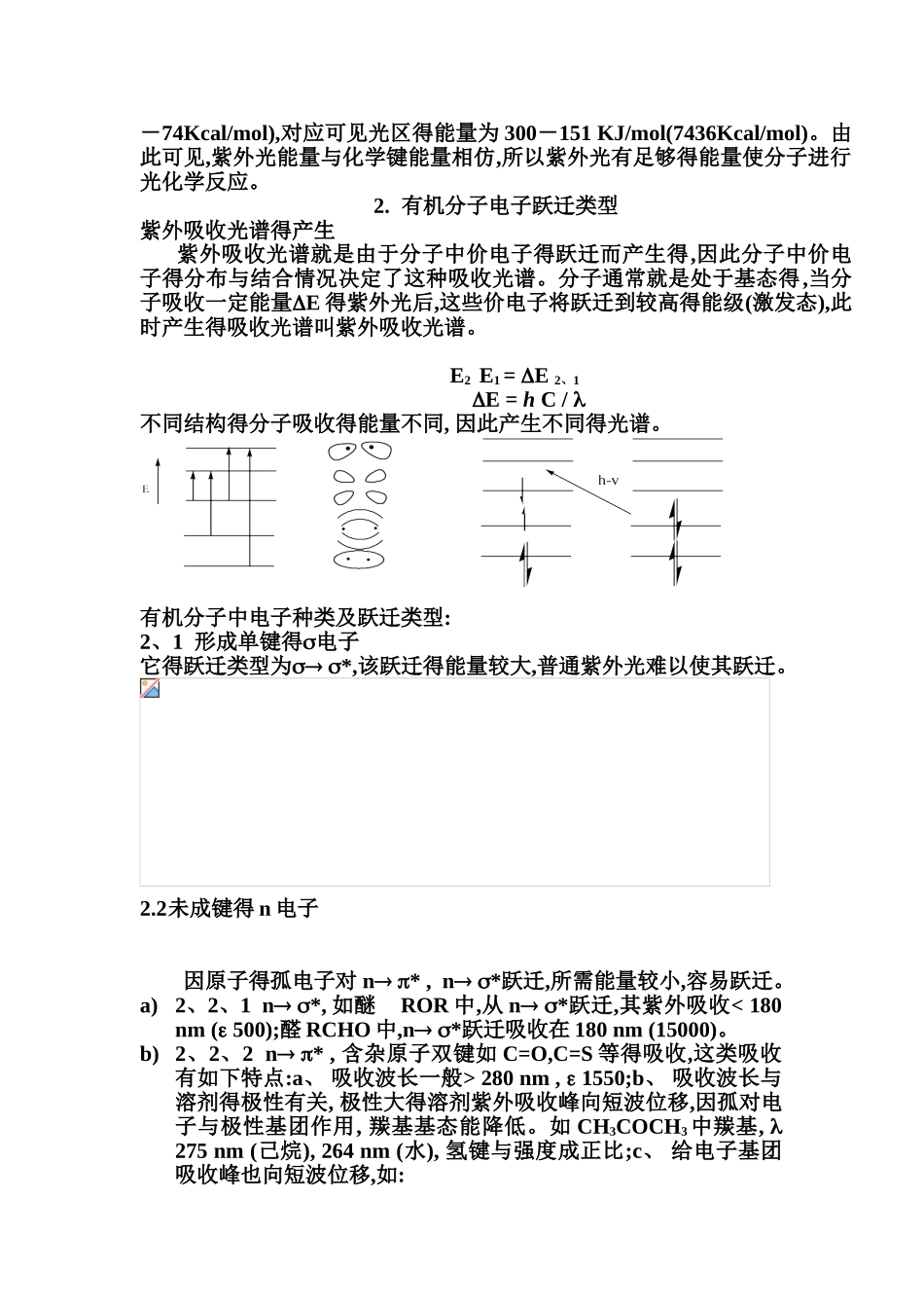 紫外光谱在有机化学中的应用_第2页