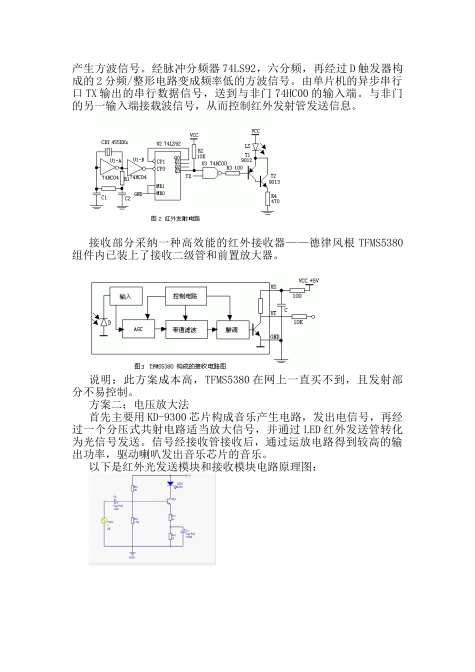 红外收发系统设计电子设计大赛报告论文大学论文_第3页