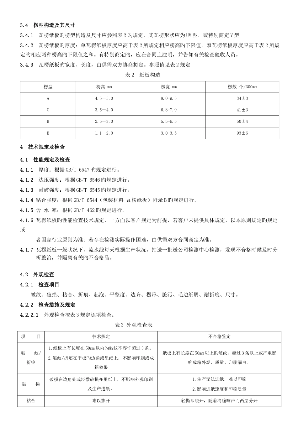 纸板检验验收标准_第3页