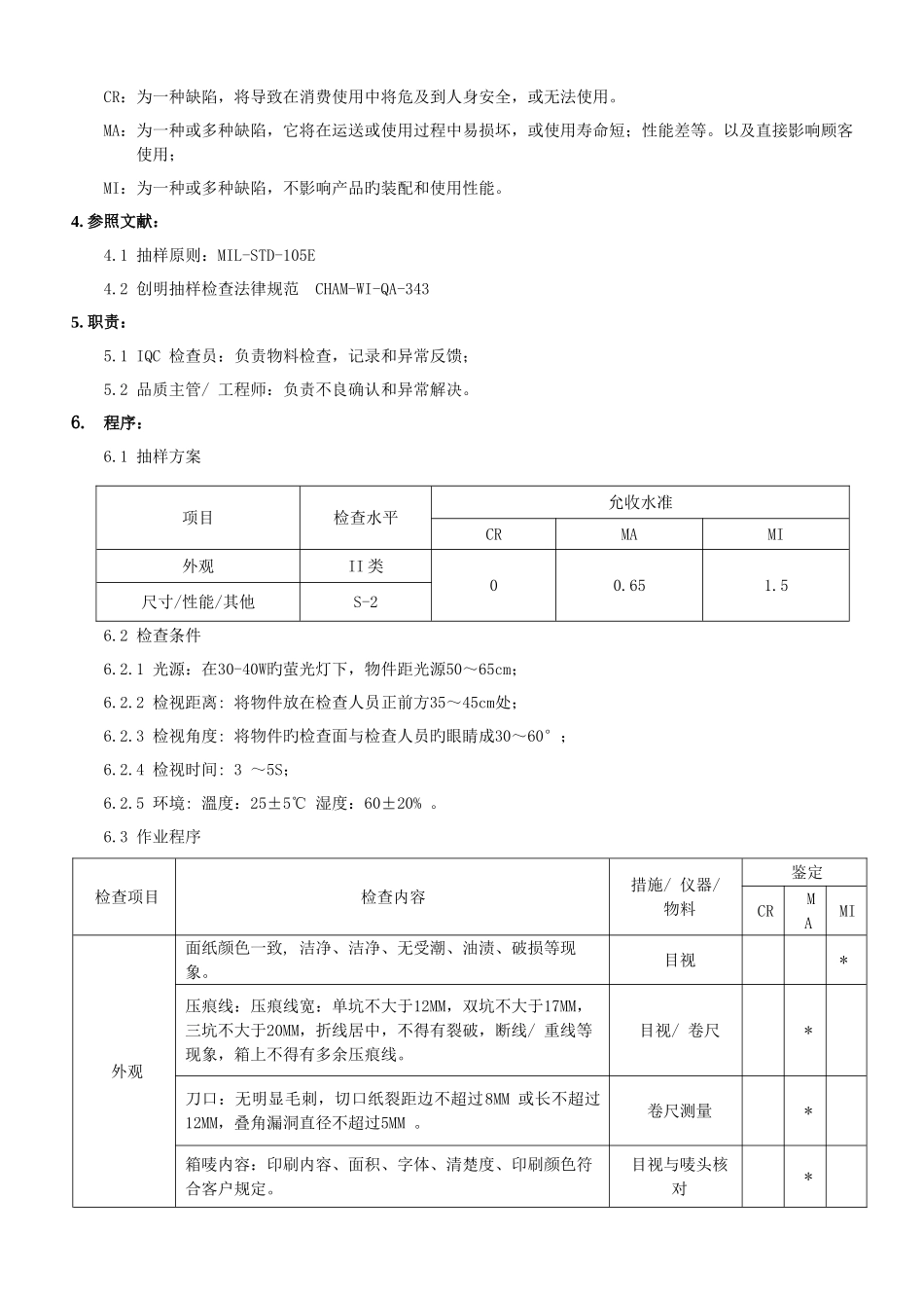 纸箱来料检验规范_第2页