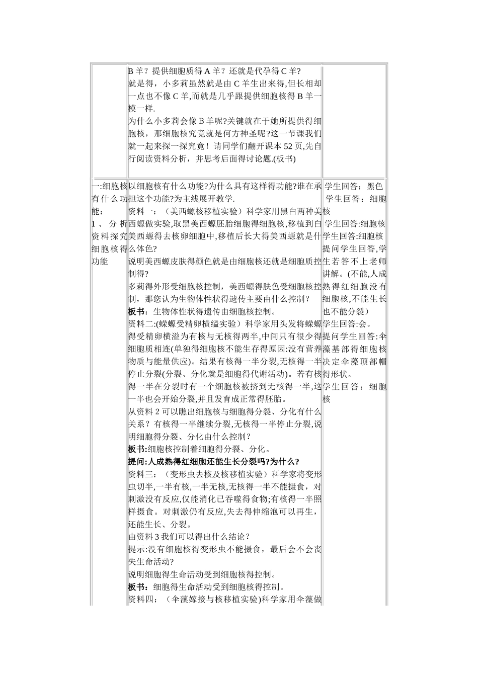 细胞核教学设计_第2页