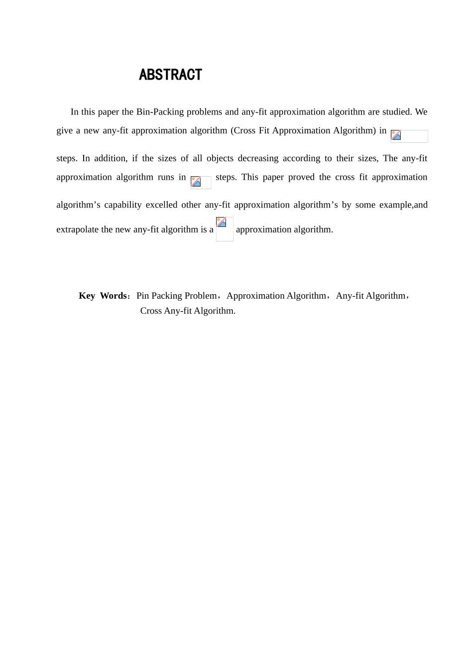 经典一维装箱问题的适应近似算法的研究大学论文_第2页