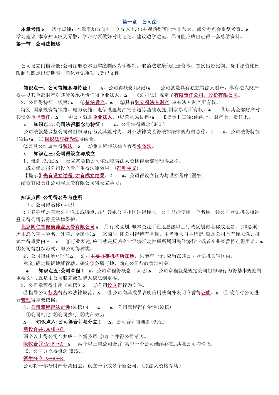 经济法概论 第章 自考复习 年版_第1页