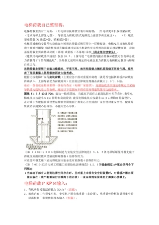 结构电梯荷载的输入