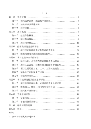维生素B3及其中间体项目项目申请报告节能评估