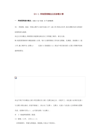 网络图关键线路