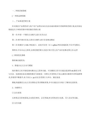 网络营销策略.