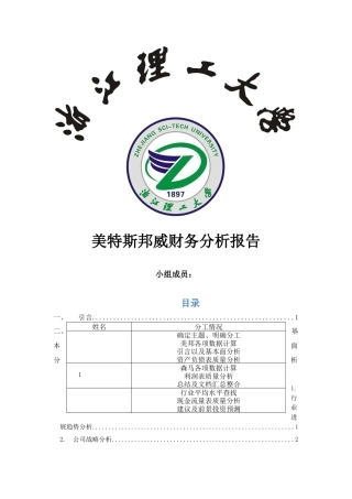 美特斯邦威财务报告大学毕设论文