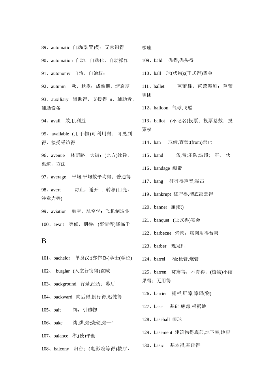 考研英语常见词汇汇总_第3页