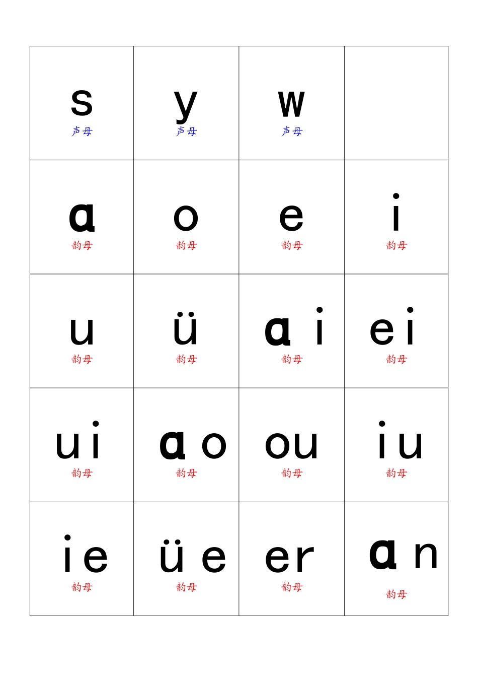 自制拼音卡片A4纸_第2页