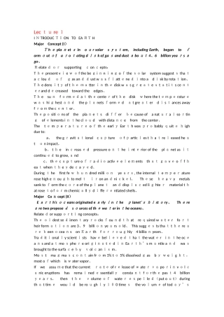 自然地理学专业英语