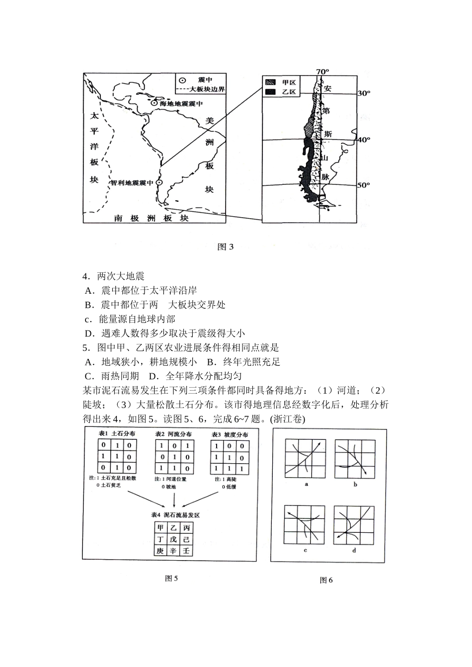 自然灾害试卷_第2页