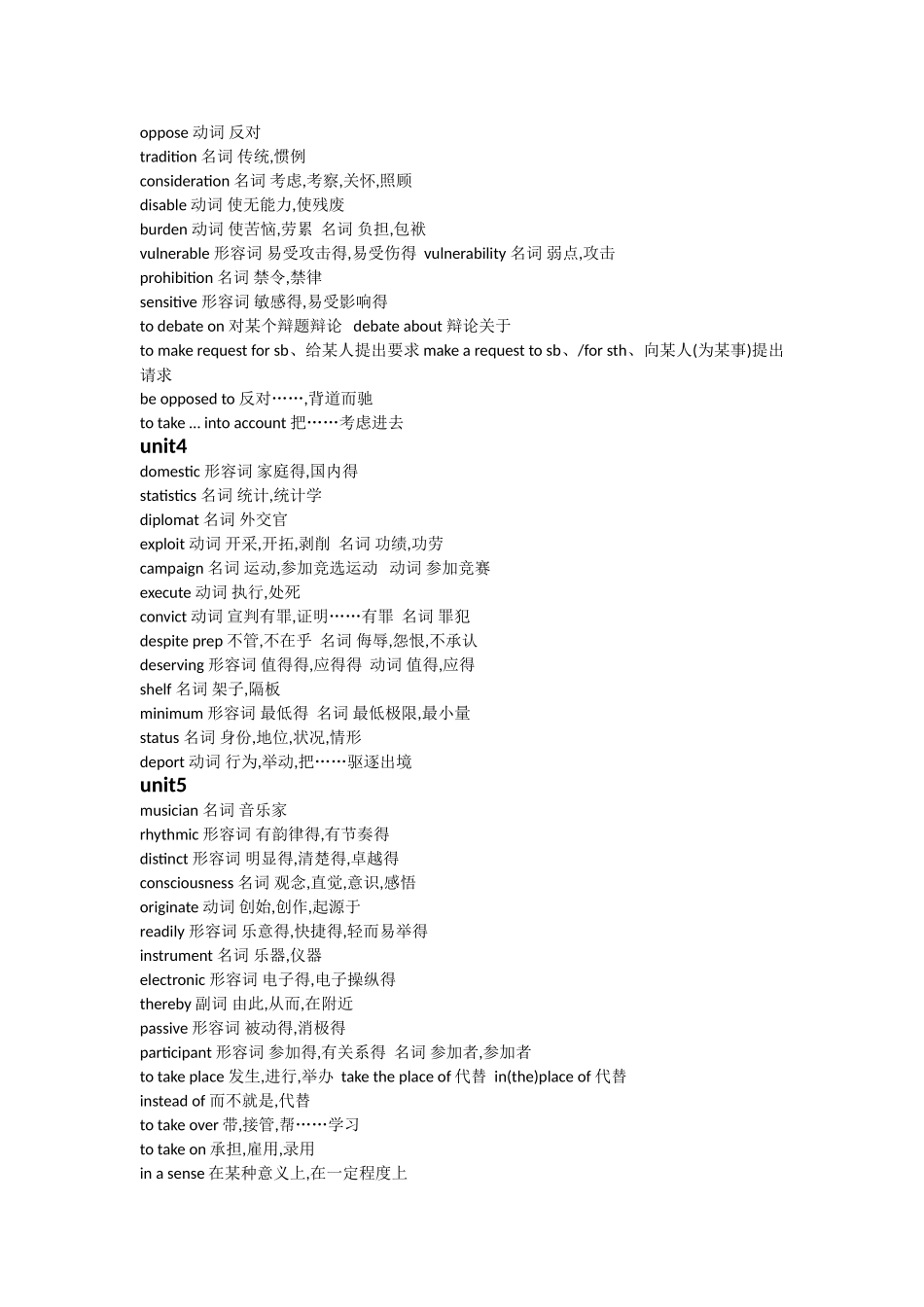 自考本科《英语二》_高频单词与词组-必会_第2页