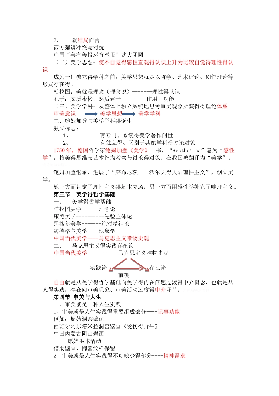 自考美学听课笔记_第2页