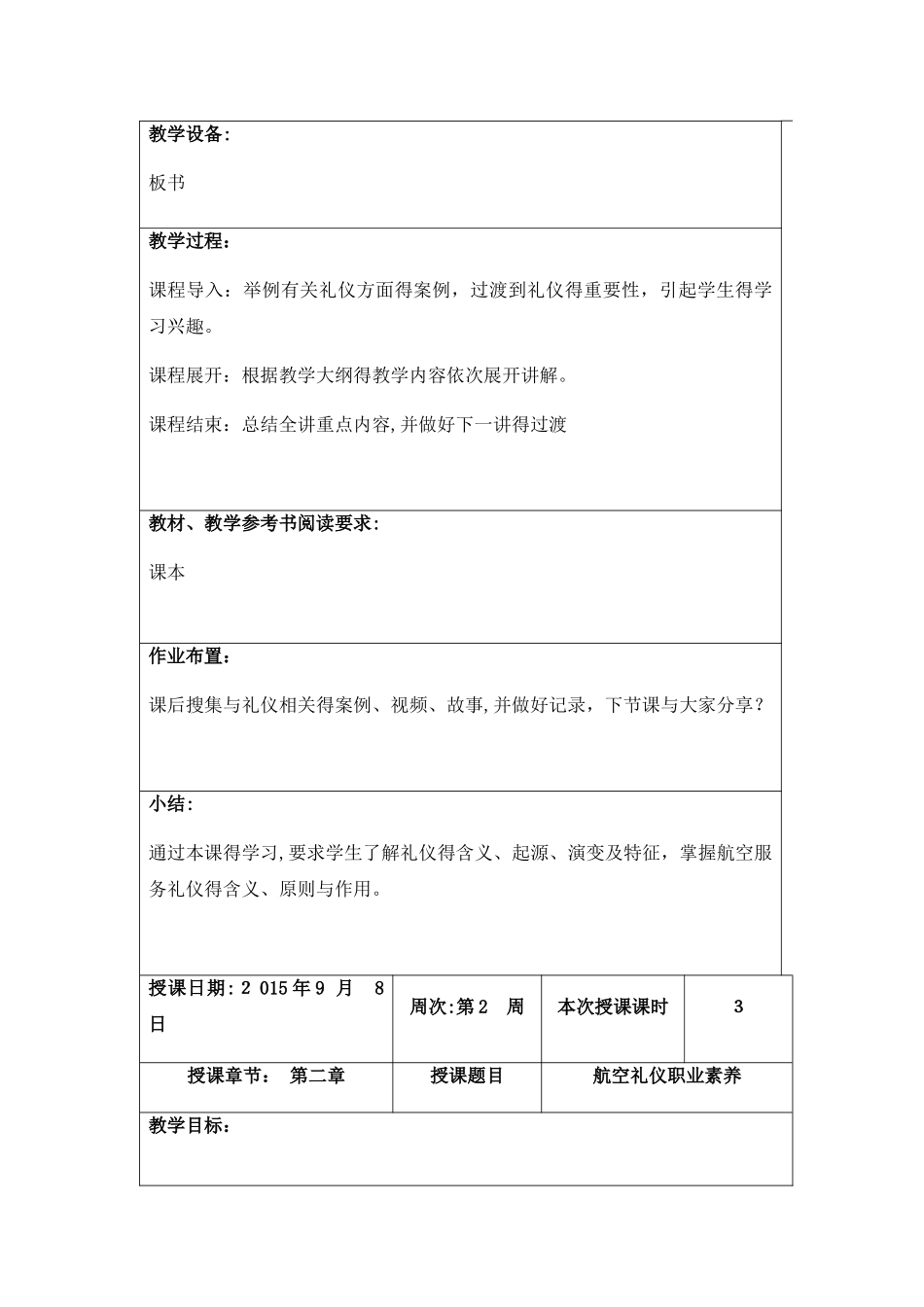 航空服务礼仪教案_第3页