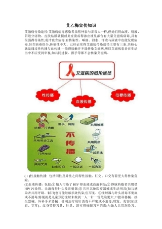 艾乙梅宣传知识