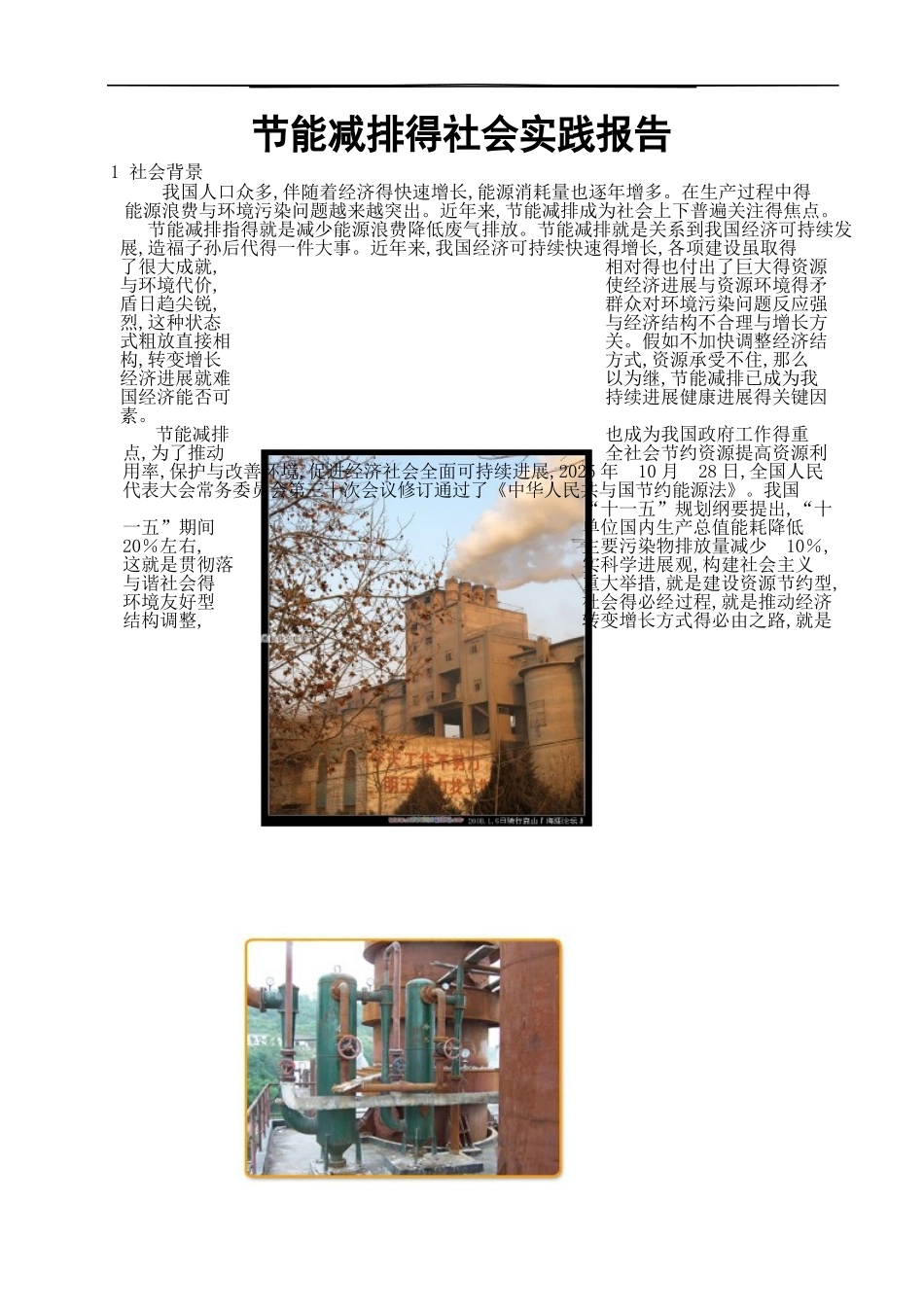 节能减排社会实践报告书_第3页