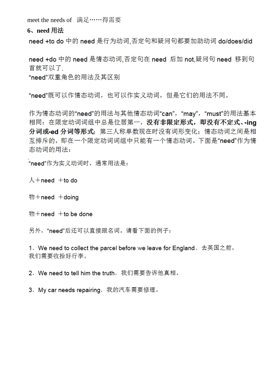 苏教版英语八年级上册unit1 知识点_第3页