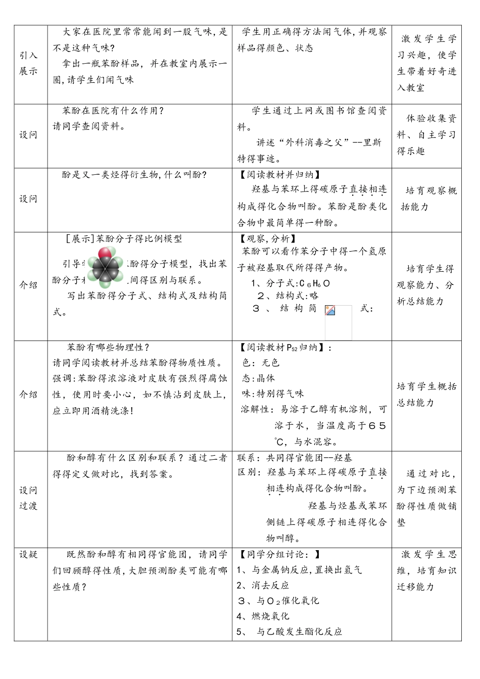 苯酚教学设计_第2页