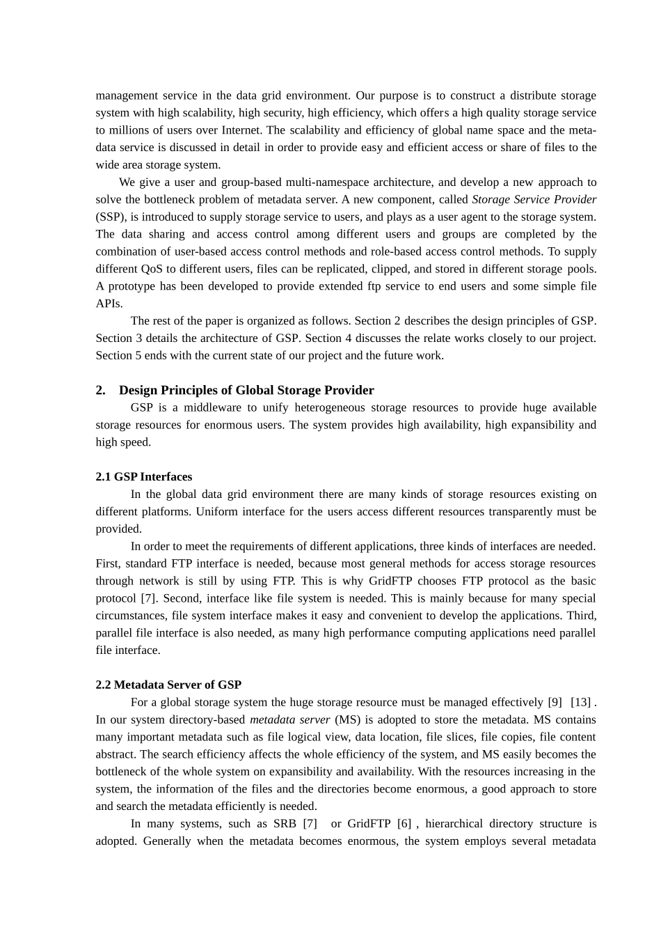 英语architecture-design-of-global-distributed-storage-system-for-data-grid本科学位论文_第2页