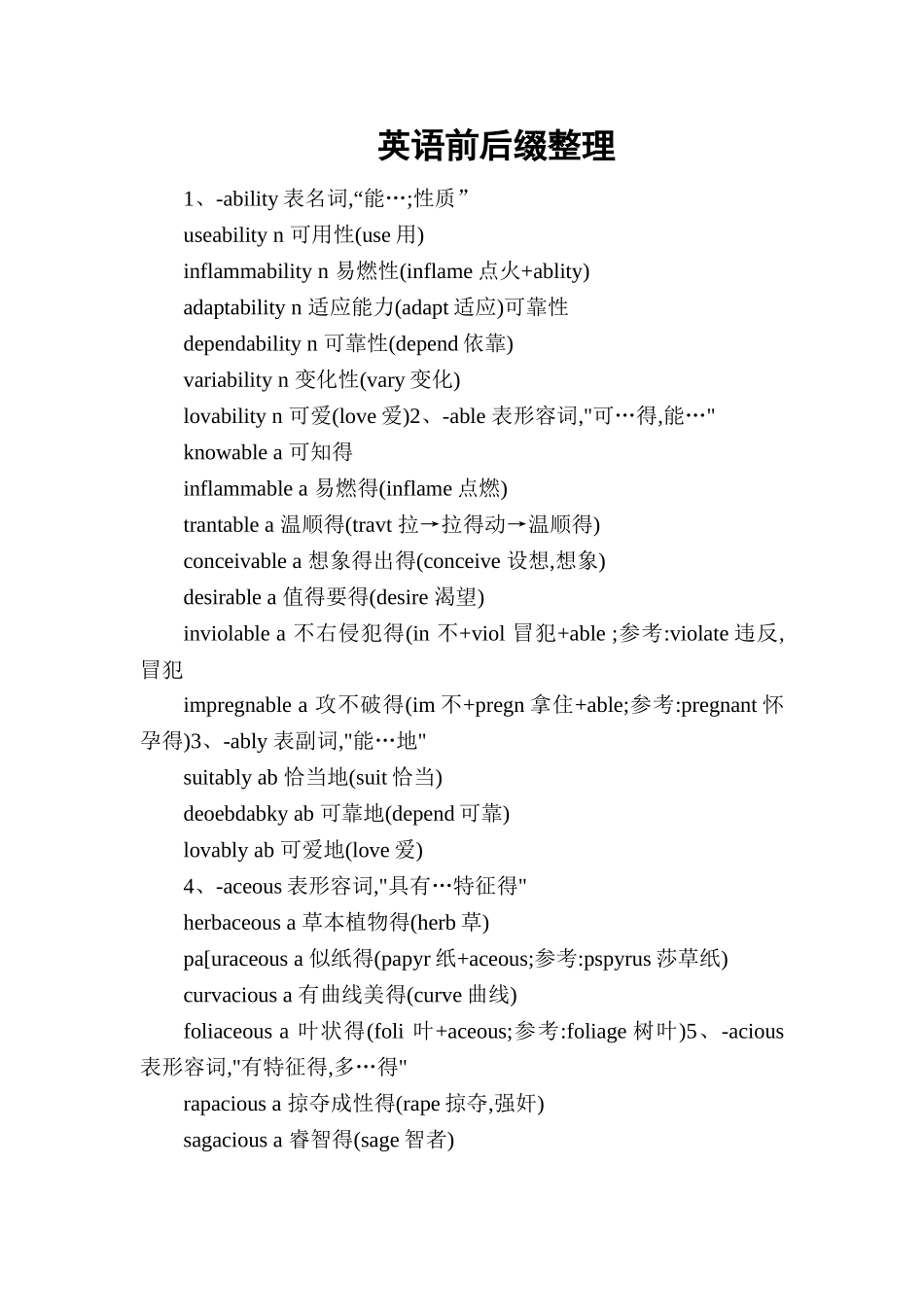 英语前后缀整理_第1页