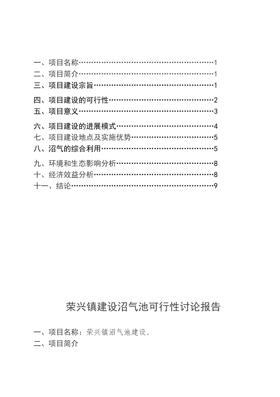 荣兴镇建设沼气池项目可研报告_第2页