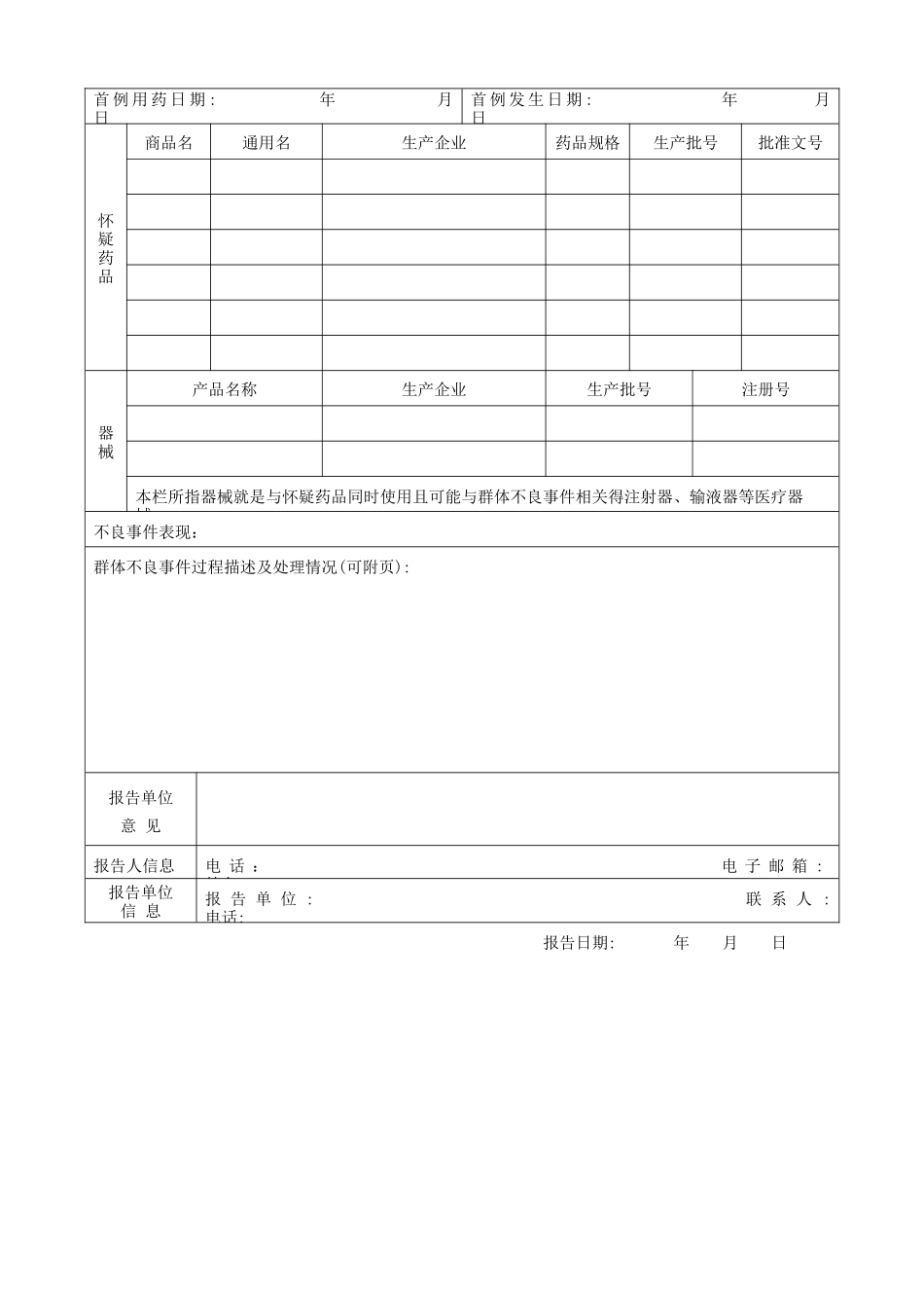 药品不良反应事件报告表_第3页