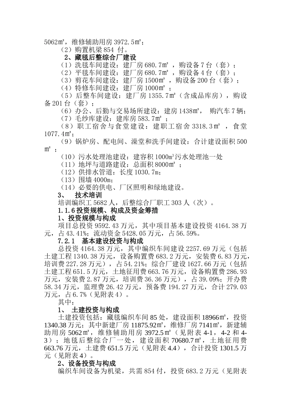藏毯生产扩建项目可行性计划书_第2页