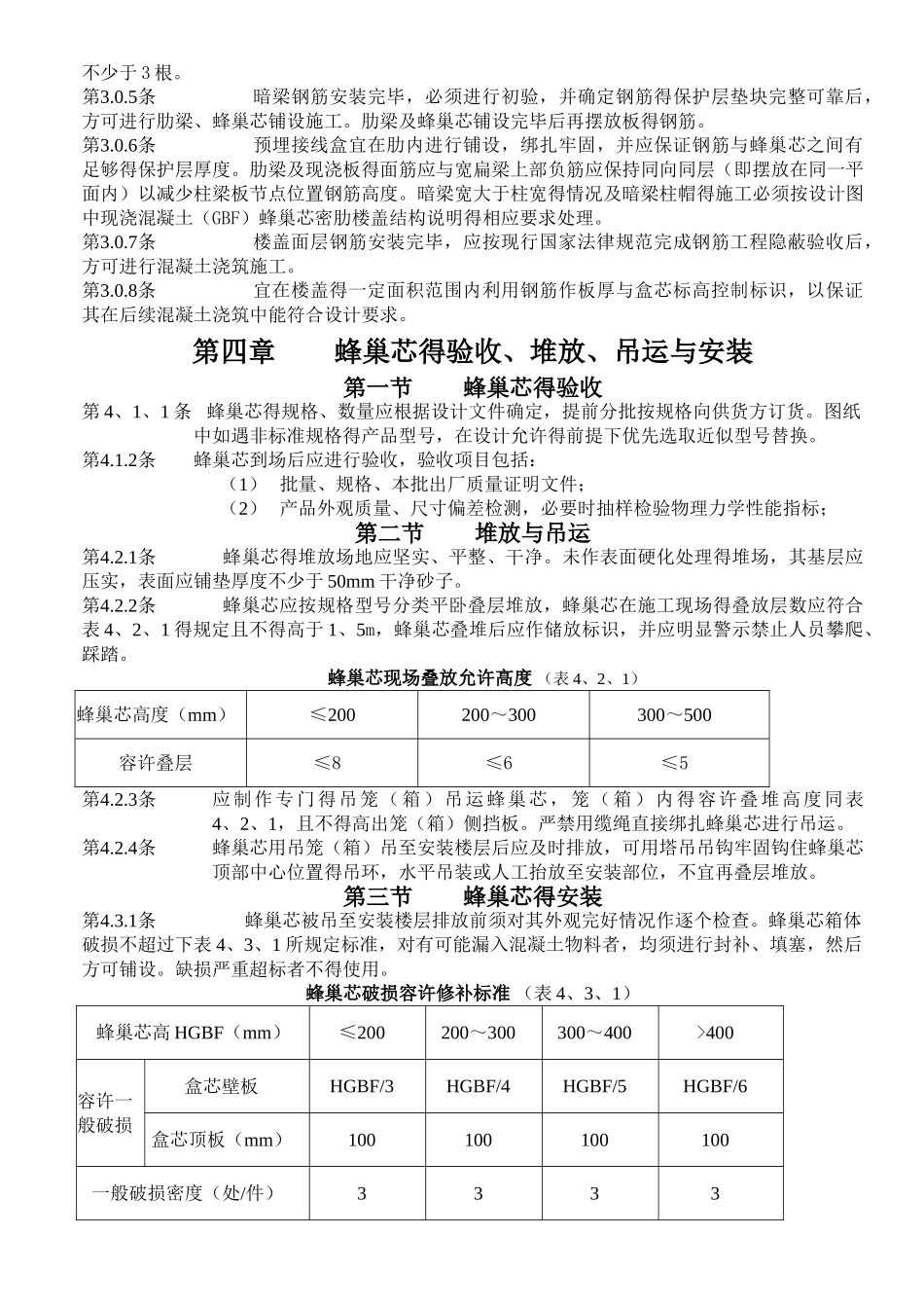 蜂巢芯现浇混凝土楼盖施工工法_第3页