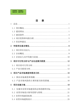 西关农贸市场建设项目资金申请报告