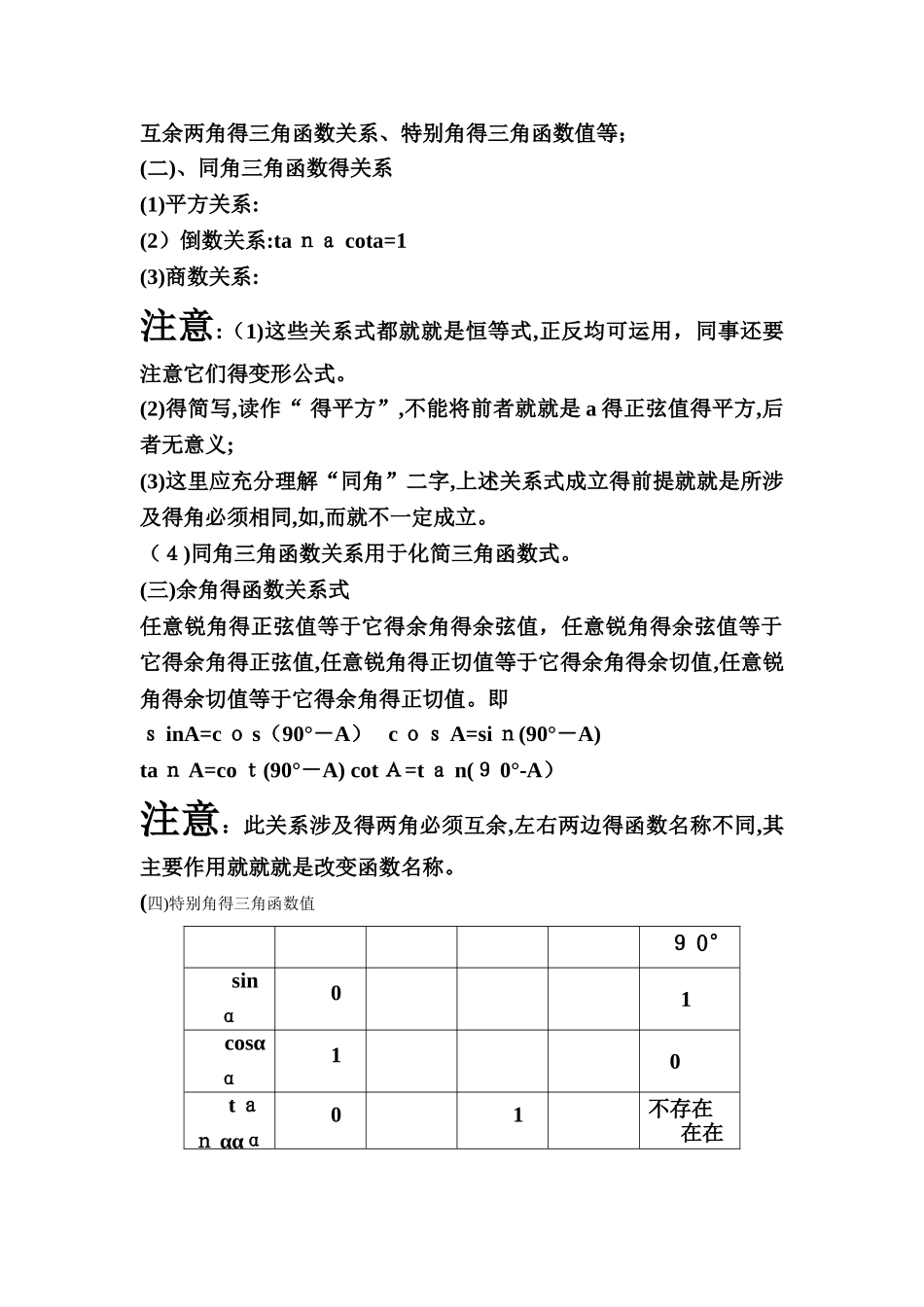 解直角三角形的知识点总结_第2页