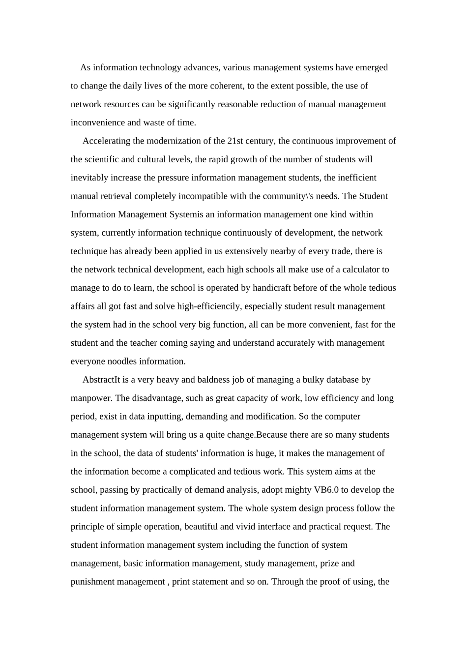 计算机专业与信息管理与信息系统等专业毕业设计外文翻译-中英文对照_第2页