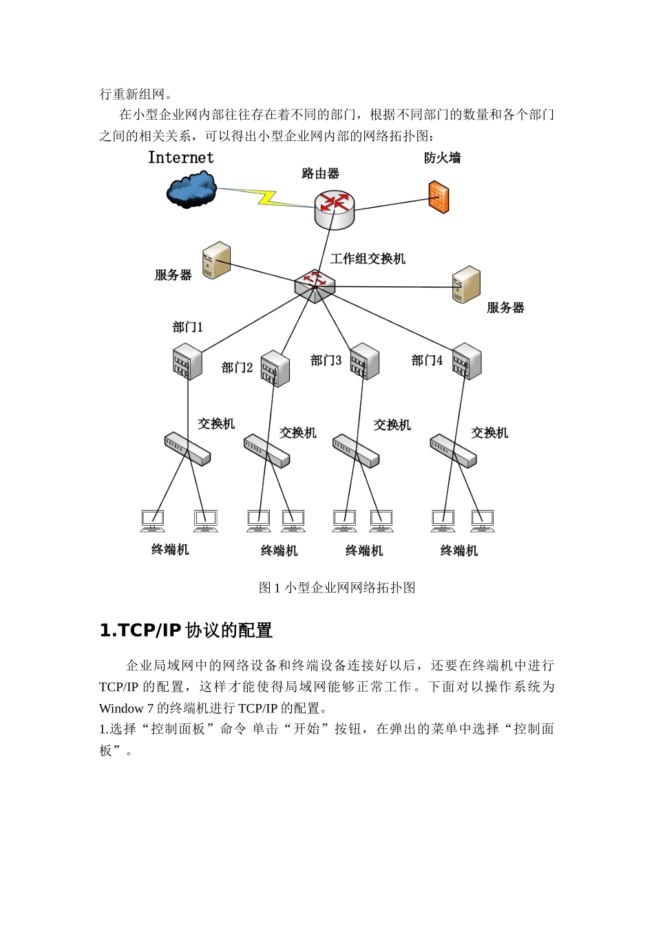计算机网络课程设计小型企业网的规划大学论文_第3页