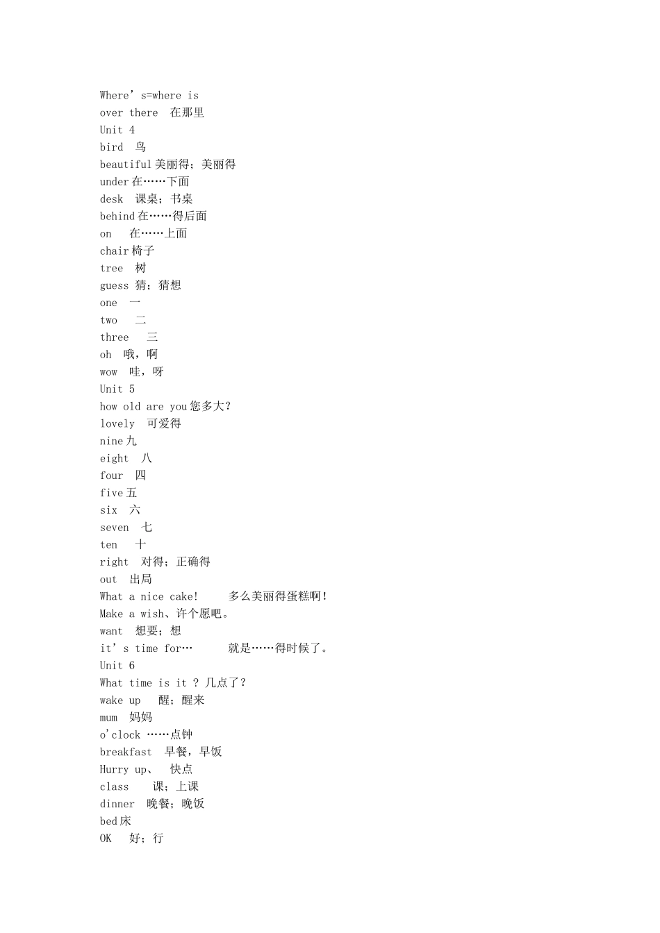 译林新版苏教版英语三年级下册单词大字_第2页