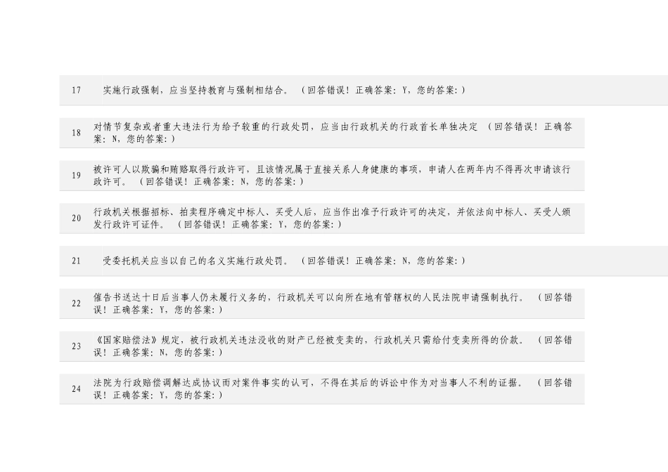 试题题库-—2025年法制办行政执法网上机考考试在线题库真题试卷六精华版_第3页