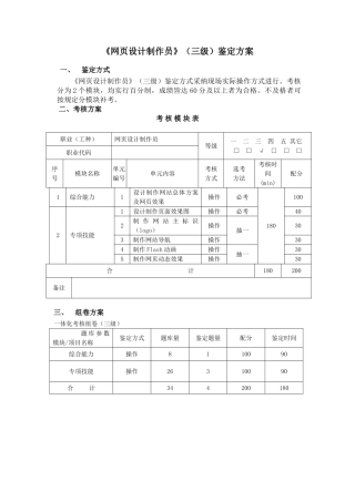 试题题库-—网页设计制作员试题及答案-全案