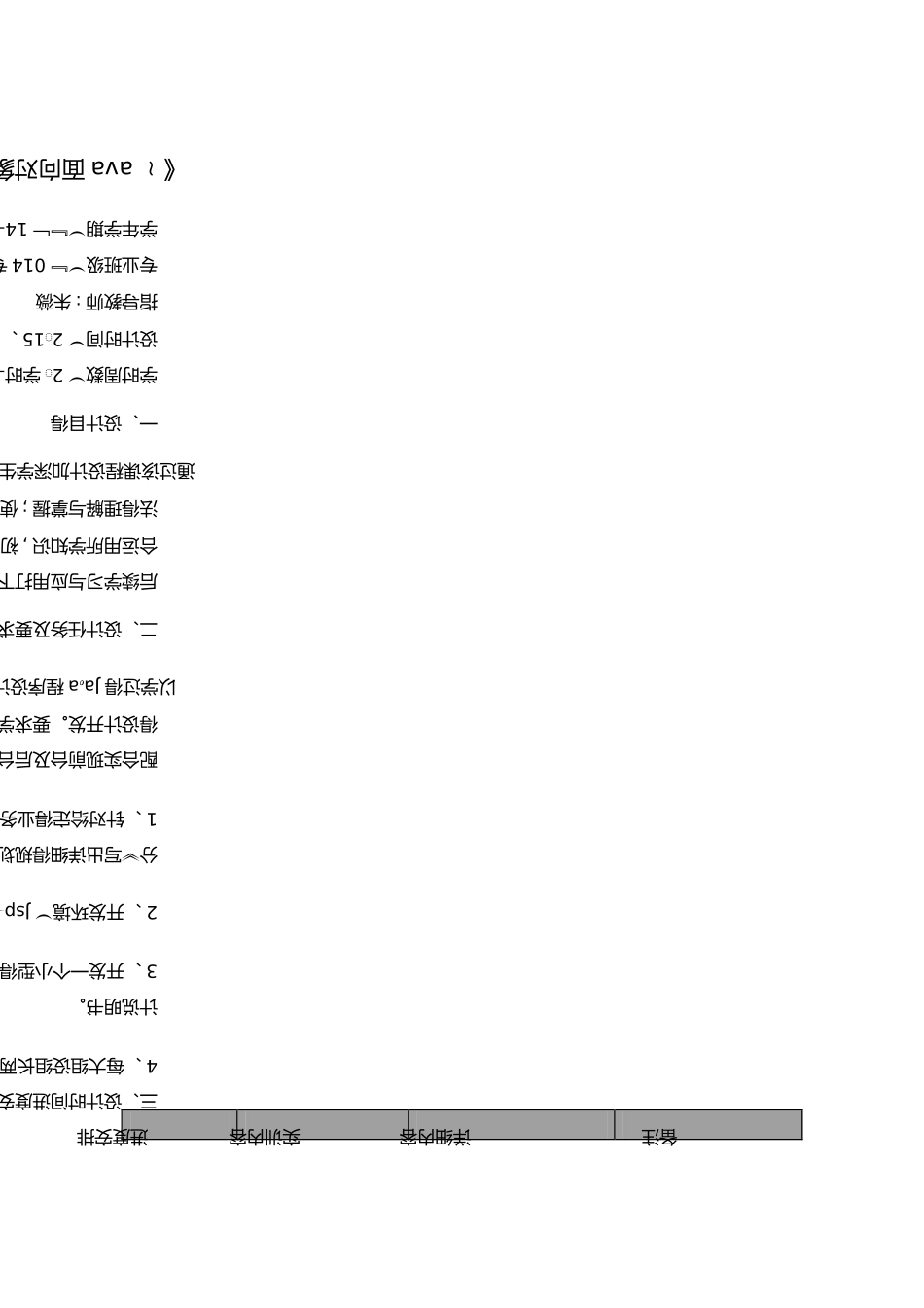 课程设计任务书-JAVA课程设计_第1页