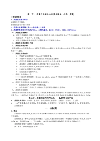 质量改进的方法