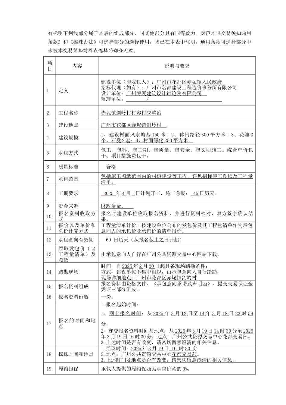赤坭镇剑岭村村容村貌整治交易文件_第3页