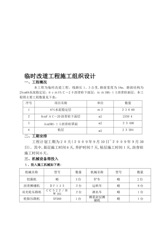路面施工技术方案